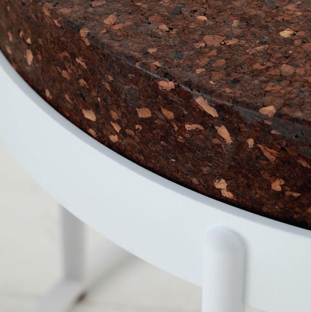 Cork End Table: Wiid Modern Cork & Steel Side Table