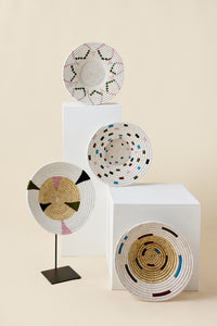 Mosaic Woven Wall Basket Set of 4