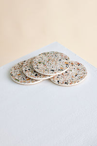 Neutral Terrazzo Coasters - Set of 4