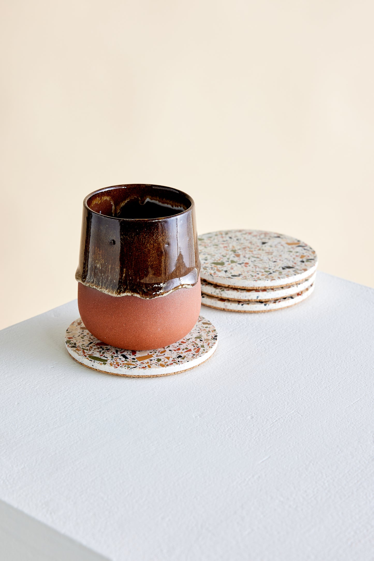 Neutral Terrazzo Coasters - Set of 4