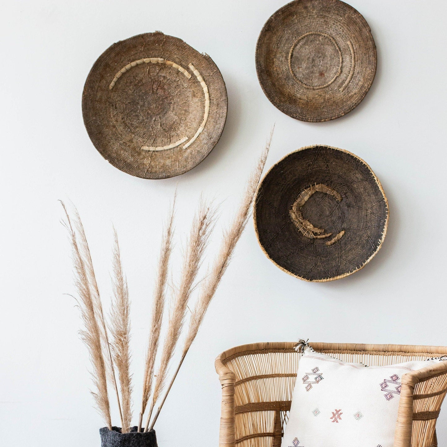 Vintage Makenge Basket wall art 
