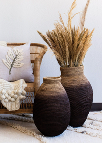 Ombre Handwoven African Buhera Basket