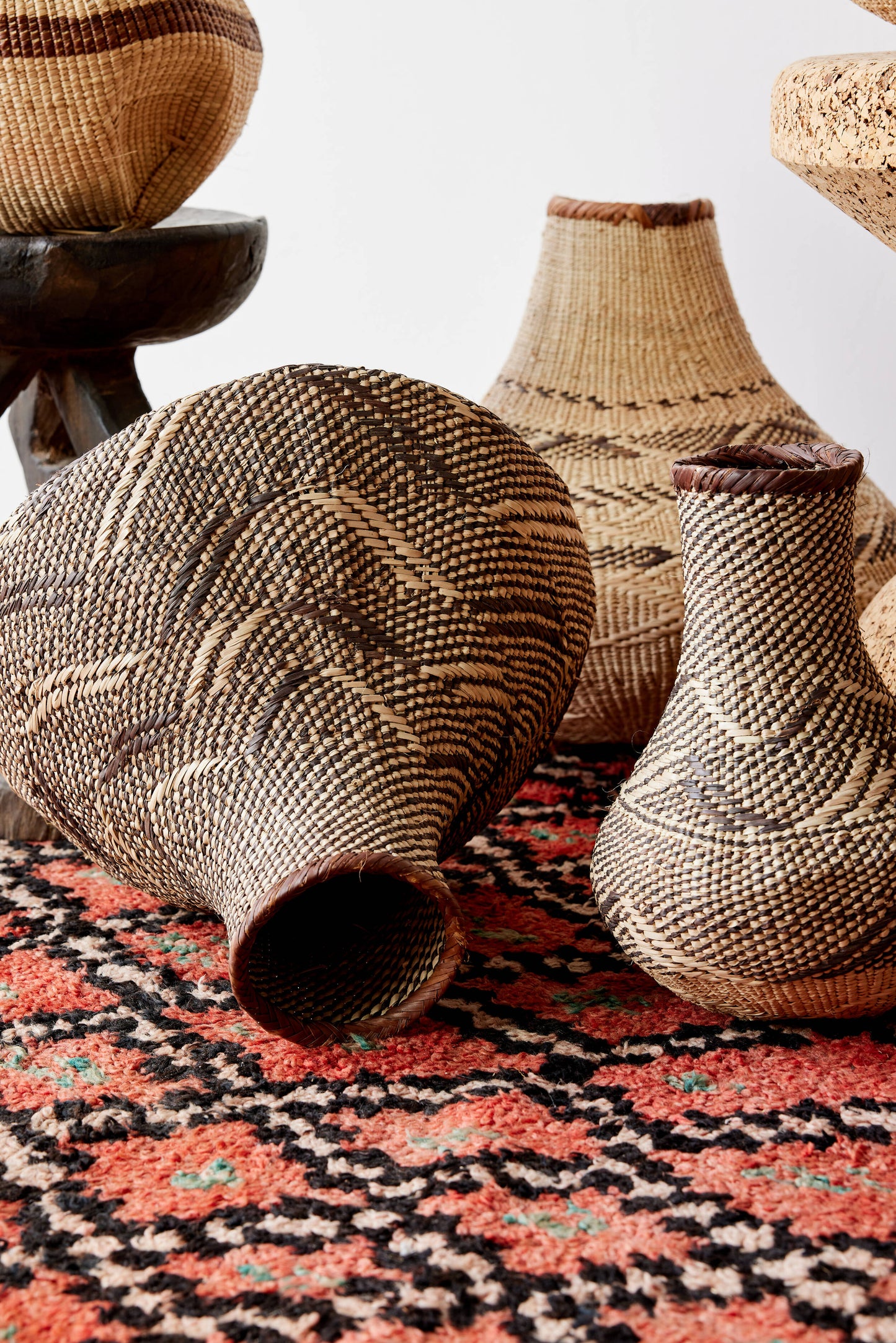 Patterned Binga Nongo Gourd Woven Basket