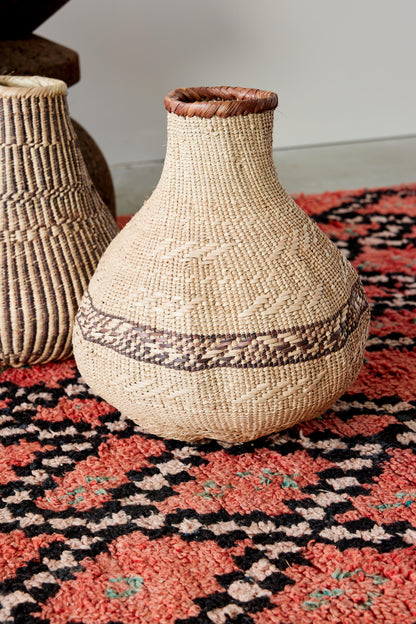 Patterned Binga Nongo Gourd Woven Basket