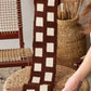 Process Bogolan Wall Totem in Brown with White Squares