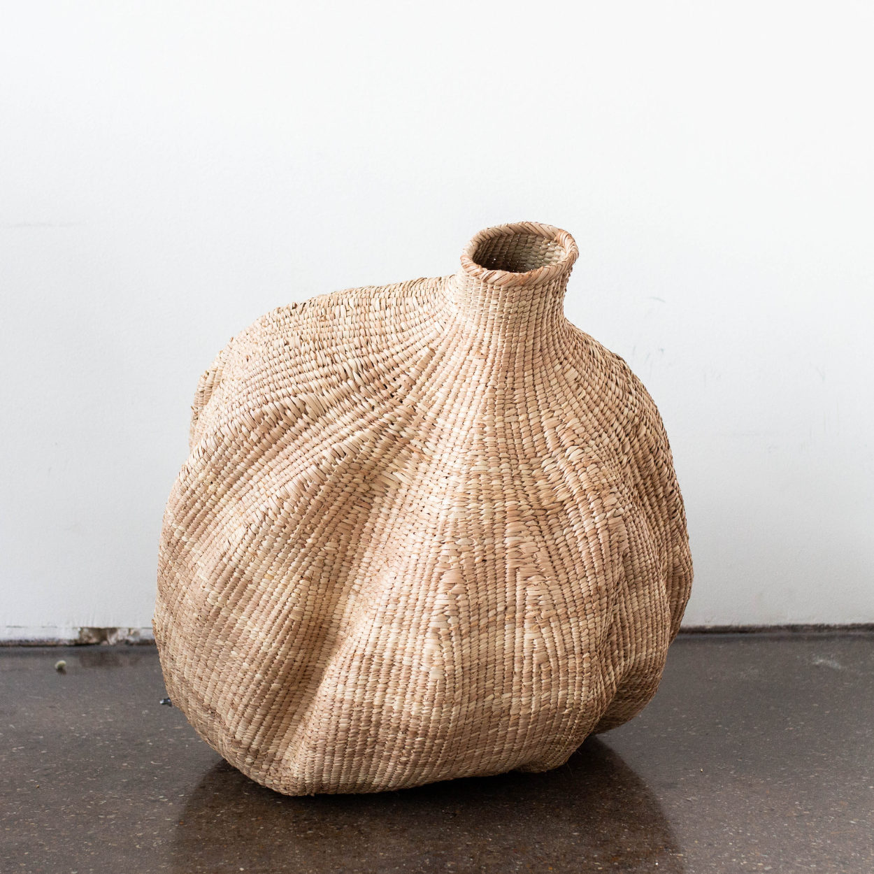 organic large shaped natural woven basket