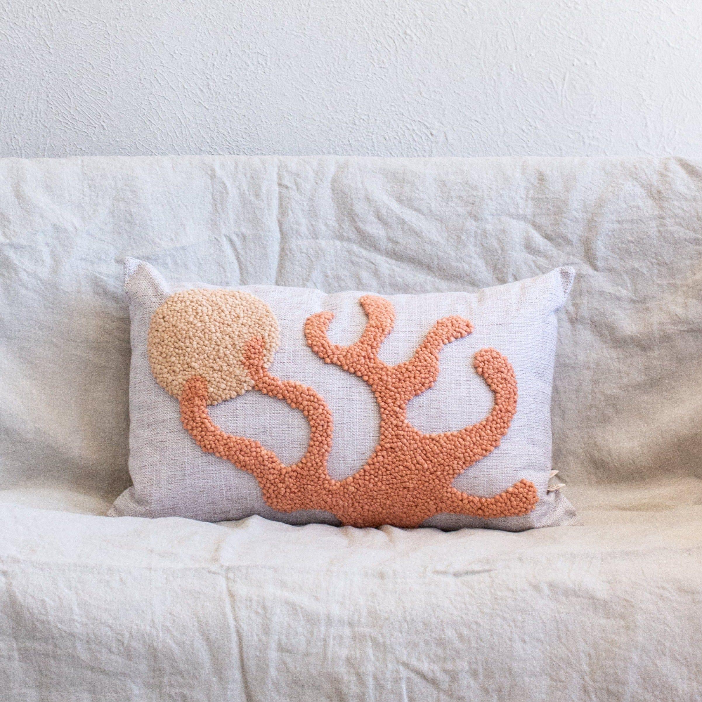 Sea Coral Throw Pillow