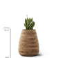 Small, Medium, Large Modern Wood Planter: Tuber Wood Planter