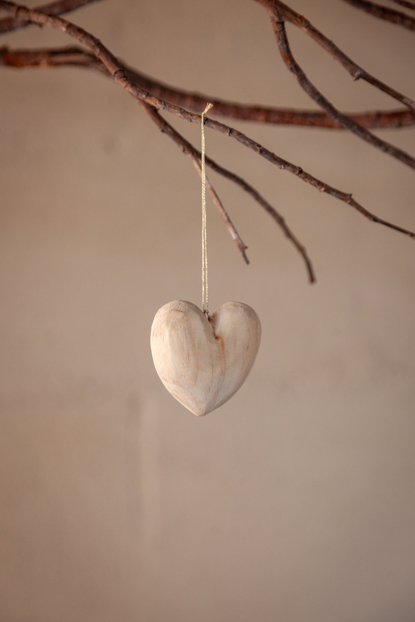 Wooden Heart Ornament