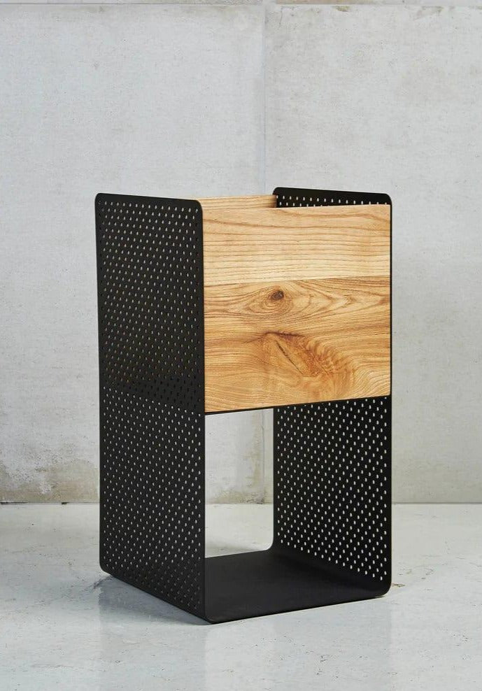 wood and metal indoor planter Vika Indoor Planter: Scandinavian Elegance – Kanju Interiors