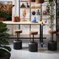 Luxurious Wiid Design Cork Swivel Counter & Bar Stool in sophisticated charcoal grey, featuring a sleek, contemporary design with eco-friendly materials, crafted by renowned South African artisans, exclusively for Kanju's high-end home decor collection.