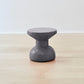 Sleek and elegant Kanju Wiid Painted African Slim Cork Stool in a chic grey finish, showcasing the perfect balance between modern aesthetics and sustainable design. This slim stool highlights the natural beauty of cork with a contemporary twist, ideal for adding a touch of sophistication to any eco-conscious interior.