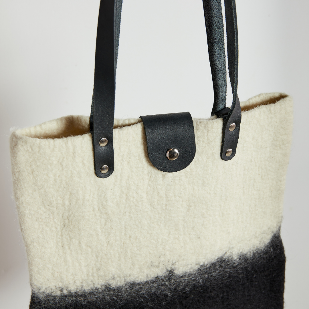 Eclipse Hand Felted Tote bag