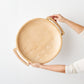 Swazi Round Wood Serving Platter – Small Crack