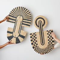 handwoven Maravi Patterned Wall Art set of 2