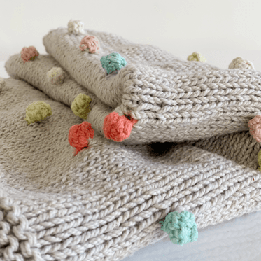 Bobble Baby Blanket – Kanju Interiors | Kissenbezüge