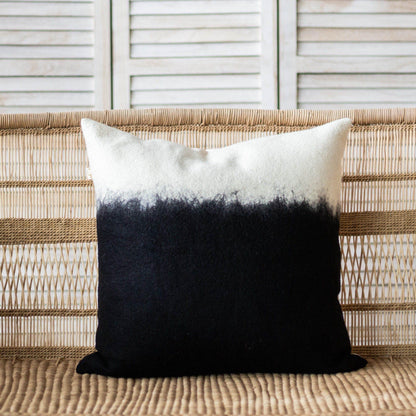 Hand-felted Eclipse Throw Pillow Square large