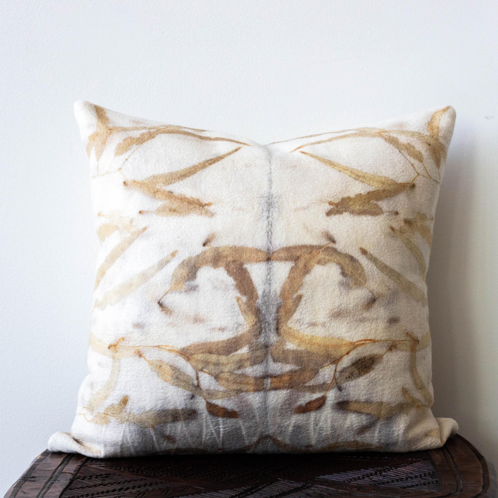 Eco-Print Felt Pillow