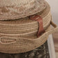 Natural Handwoven Picnic Basket with hat 