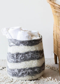 Ingobozi Woven Wool African Storage Basket