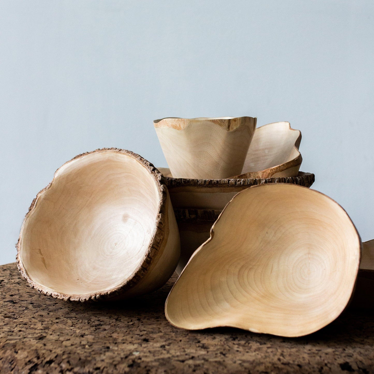 Organic Jacaranda Wood Bowls