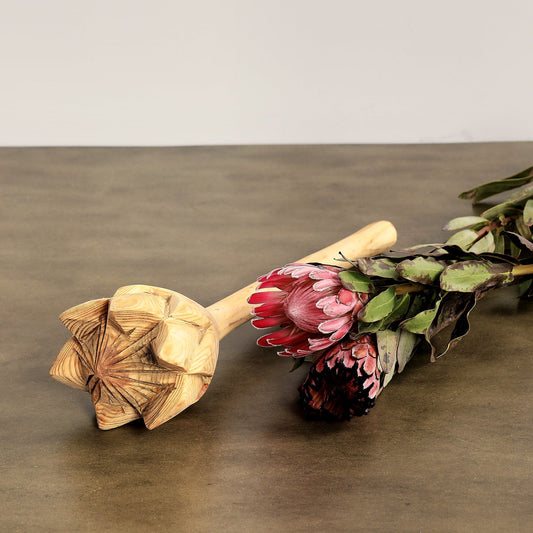 Protea Wooden Table Sculpture
