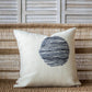 Slatted Circle Hand-Felt Throw Pillow square 