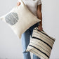 Slatted Circle Hand-Felt Throw Pillow set of 2
