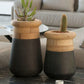 Soma Wood & Concrete Table Top Planter
