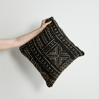 Day & Night Mud Cloth Throw Pillow