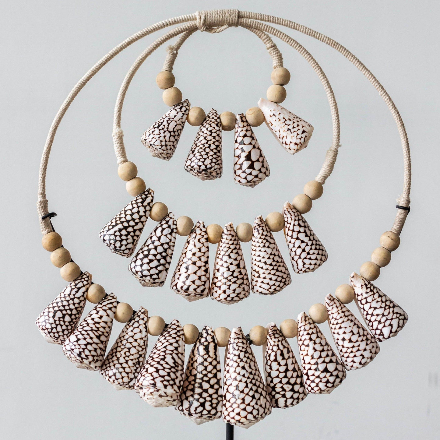 Tiger Shell Statement Necklace