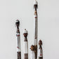 White Beaded Namji Doll, Cameroon set of 5
